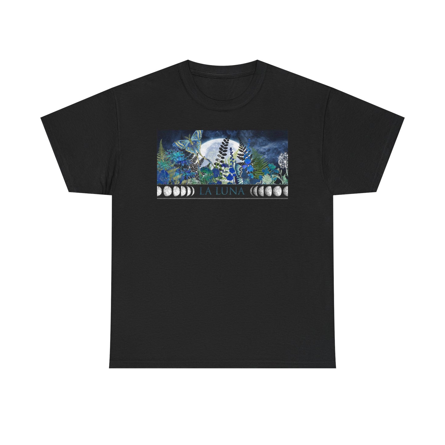 Moon Phases Graphic Tee — Celestial Turtle Night Sky T-Shirt