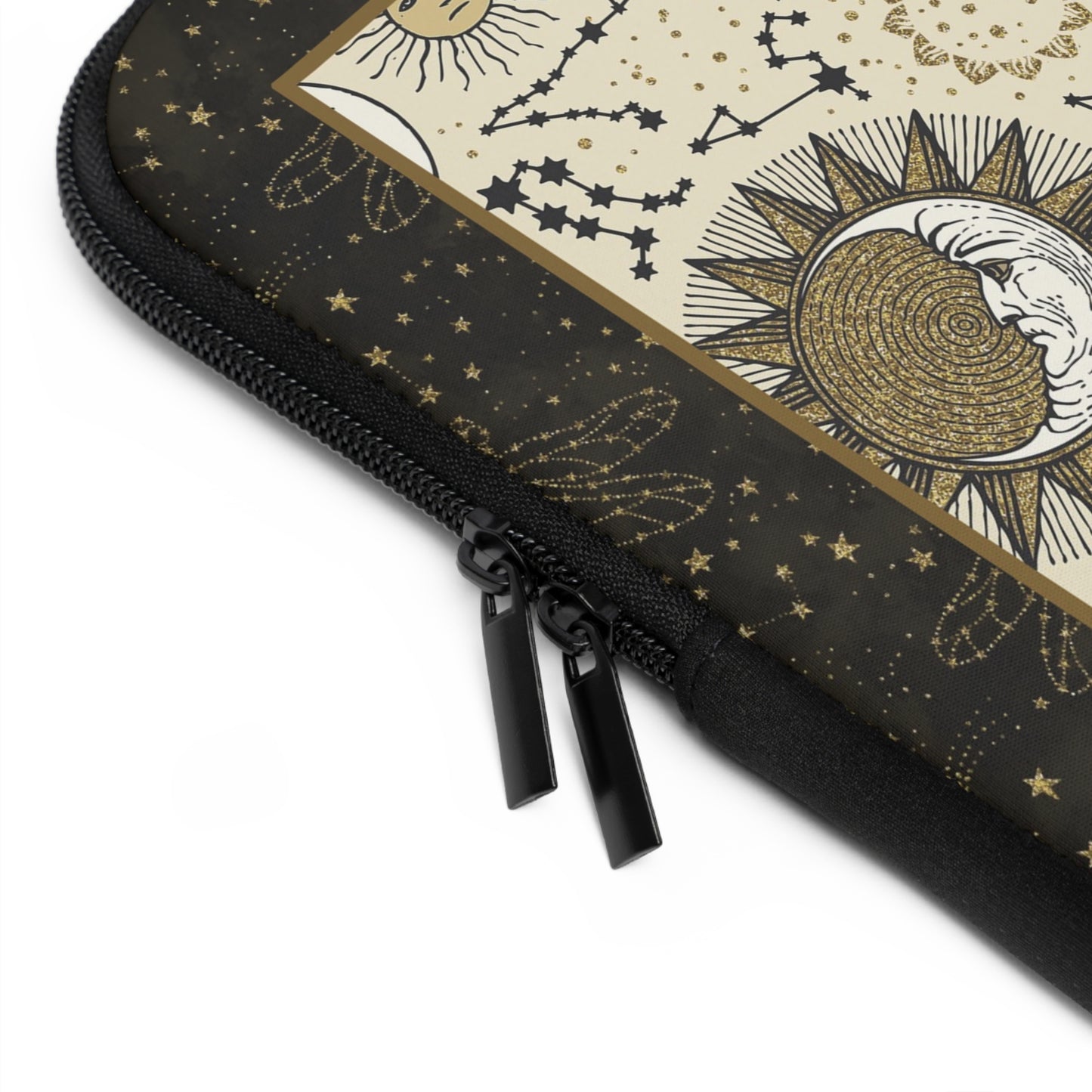 Laptop Sleeve:  [SUN-MOON-STARS]:  Dragonflies-Zodiac Panel