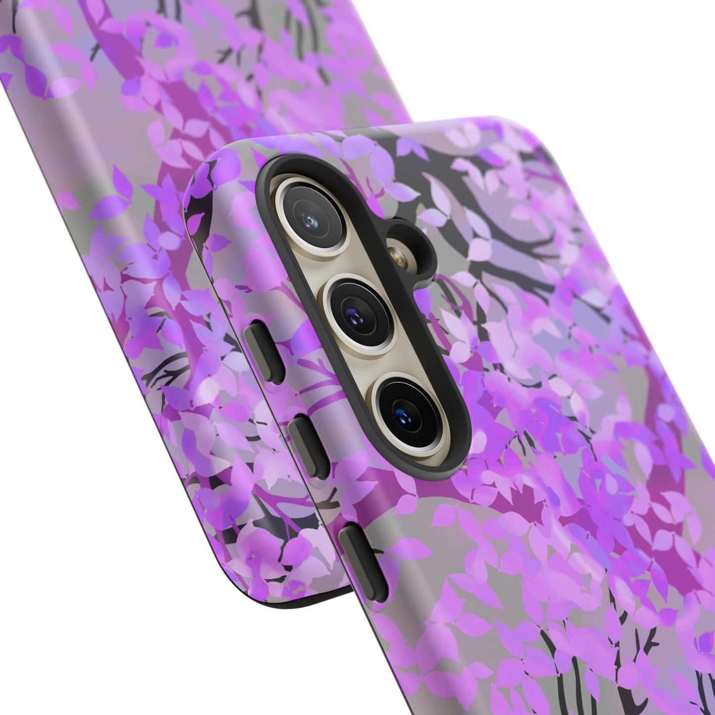 Samsung Galaxy Series Tough Case-Phone Case: Dreamscapes [Purple Leaves]
