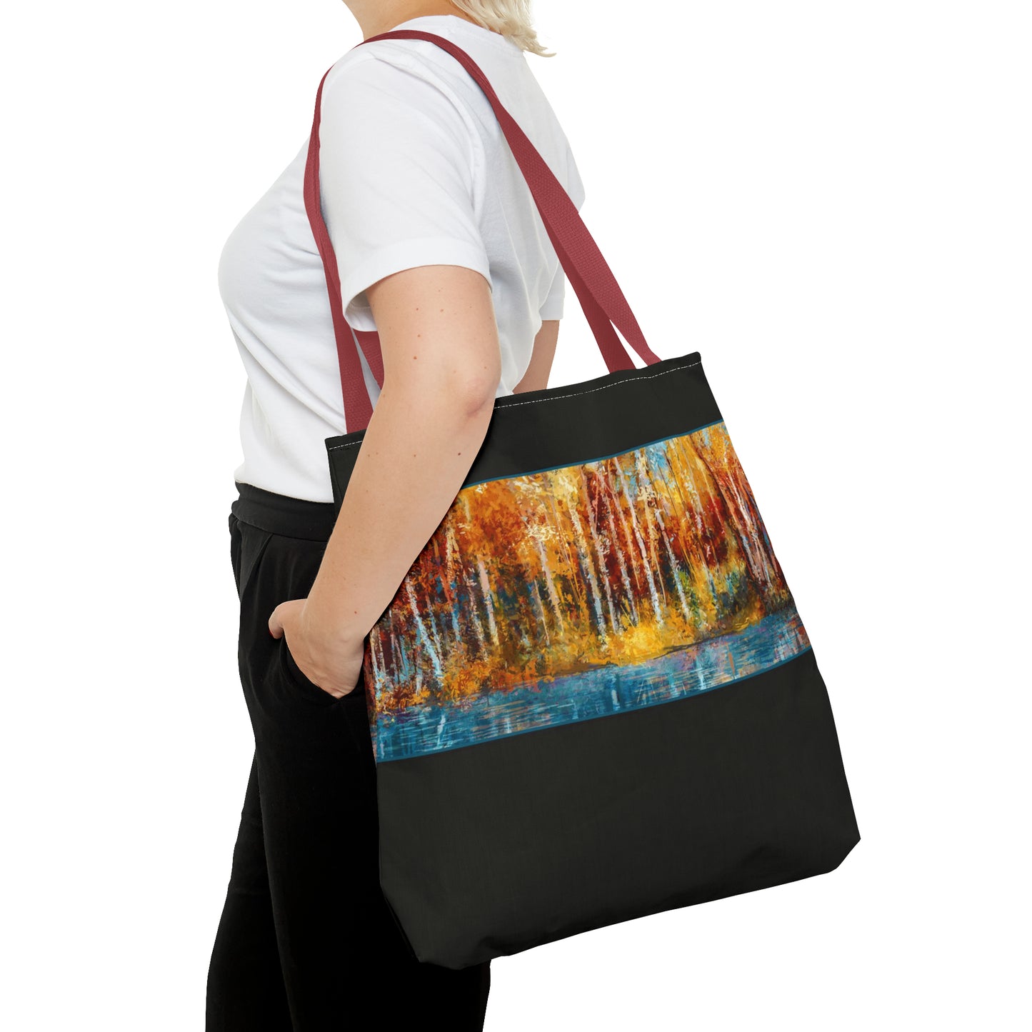 Tote Bag:  large-18x18;  "Year of Art" [Aspen Trees 1l]