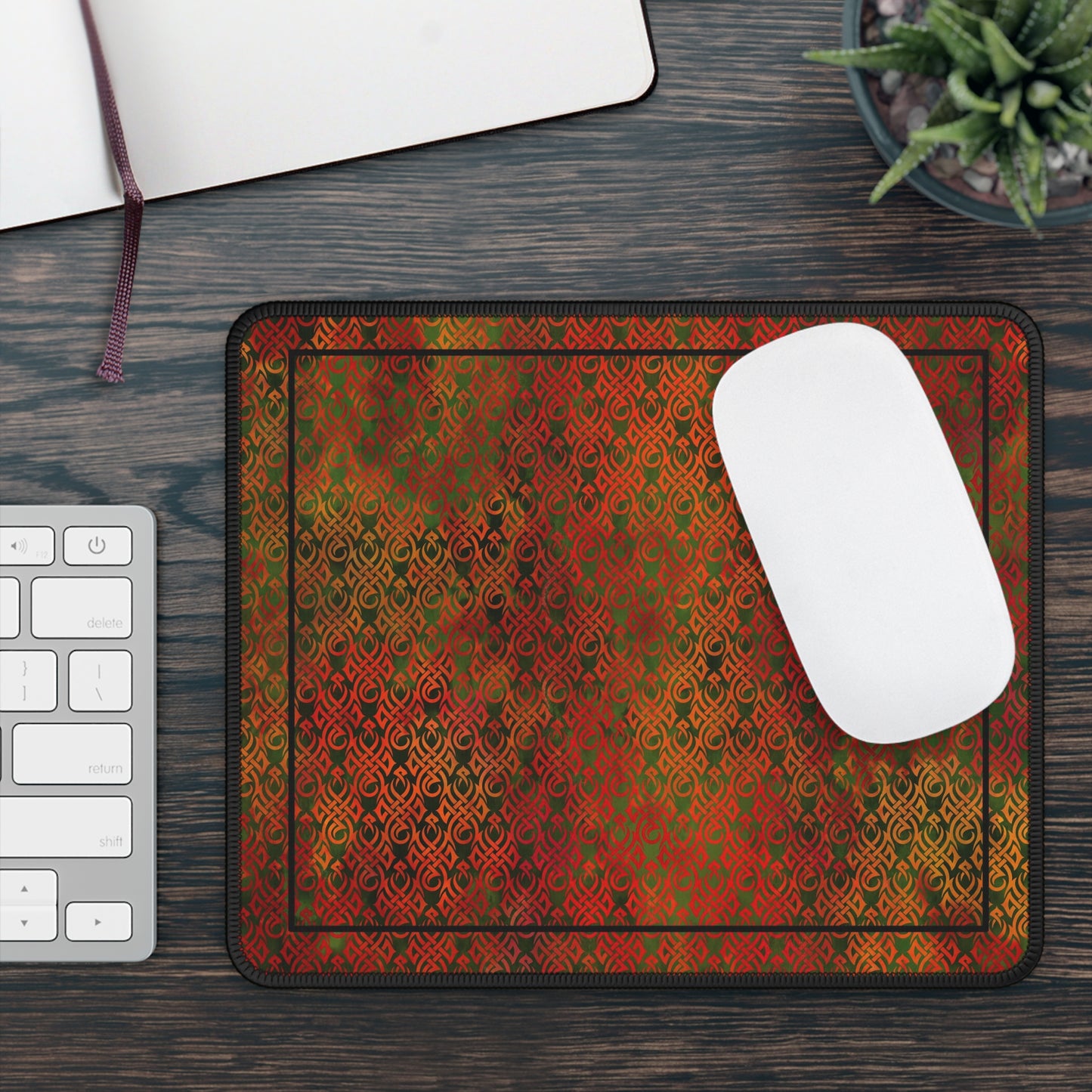 Mouse Pad-Gaming;  9x7 - "Dragons" [Fire-Panel]