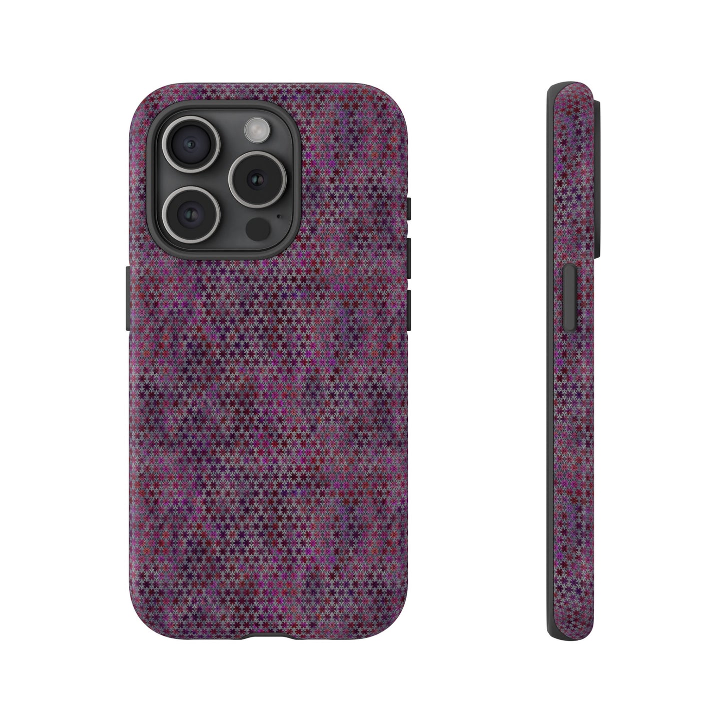 Apple I-Phone 15 (Series) Tough Case-Phone Case:  Sci-Fi [Purple Stars]