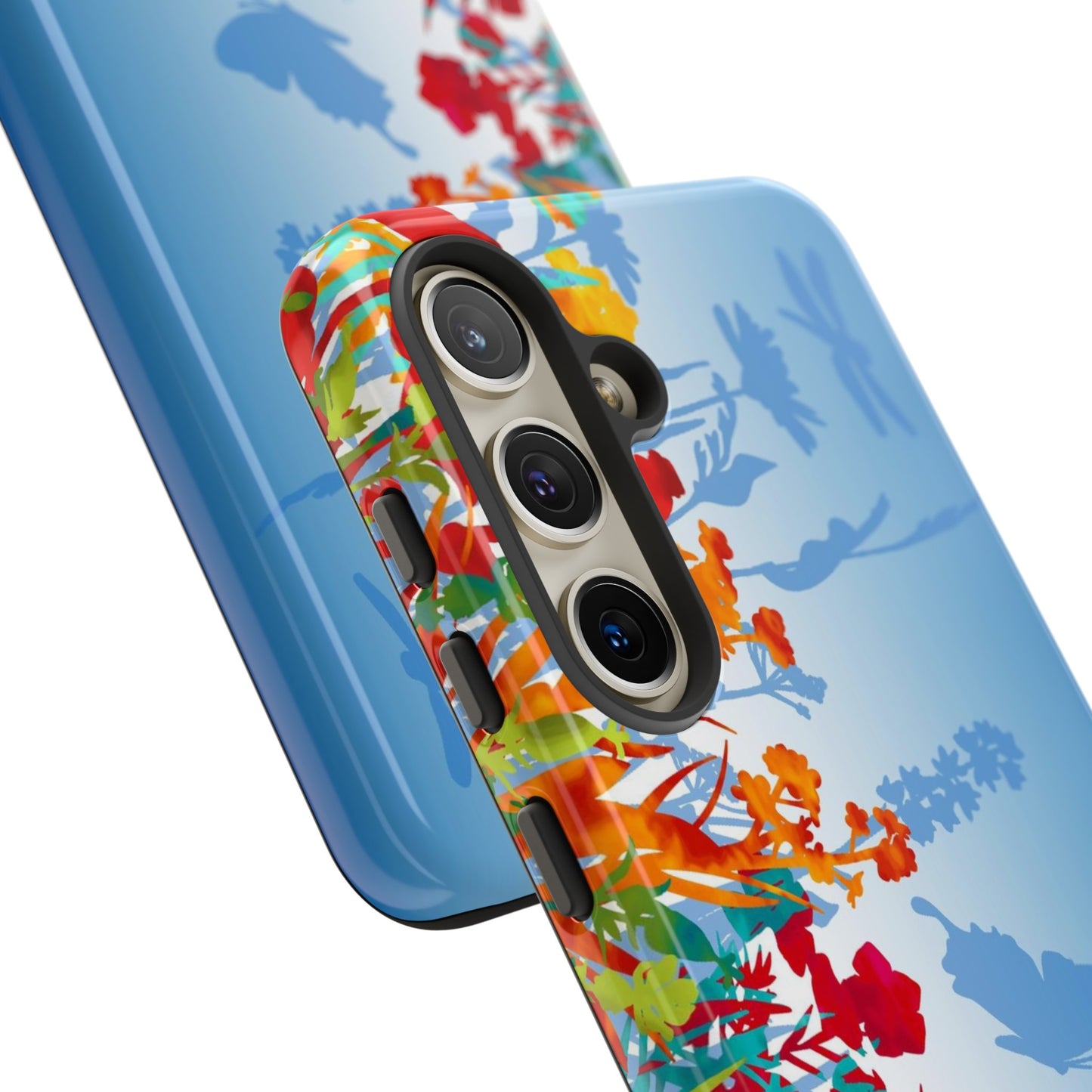 Samsung Galaxy Series Tough Case-Phone Case: Dreamscapes [Light Blue Border]