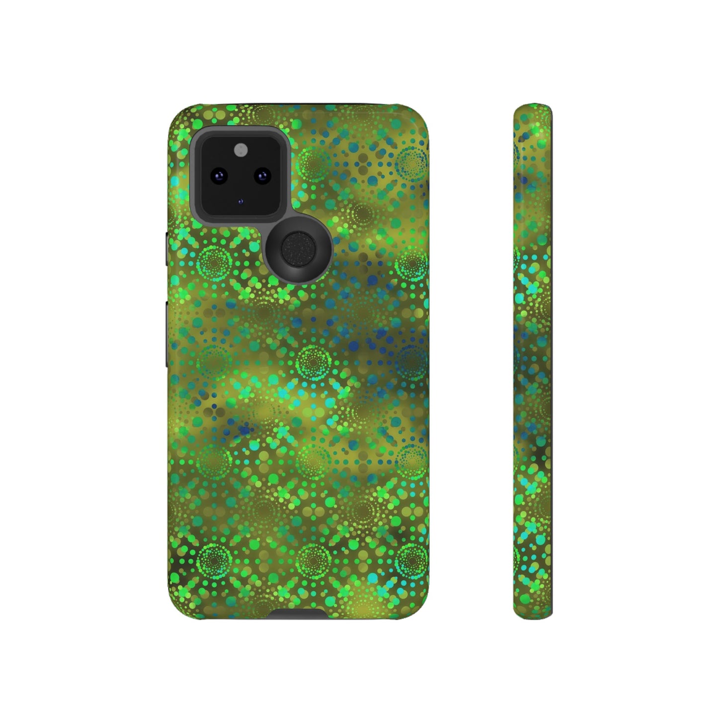 Google Pixel Tough Case-Phone Case: Dreamscapes [Green Kaleidoscope]