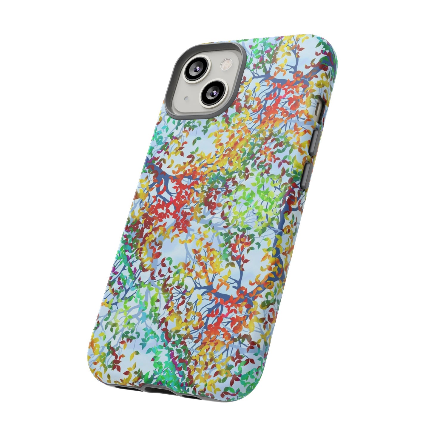 Apple I-Phone 14 (Series) Tough Case-Phone Case: Dreamscapes [Light Fall Leaves]