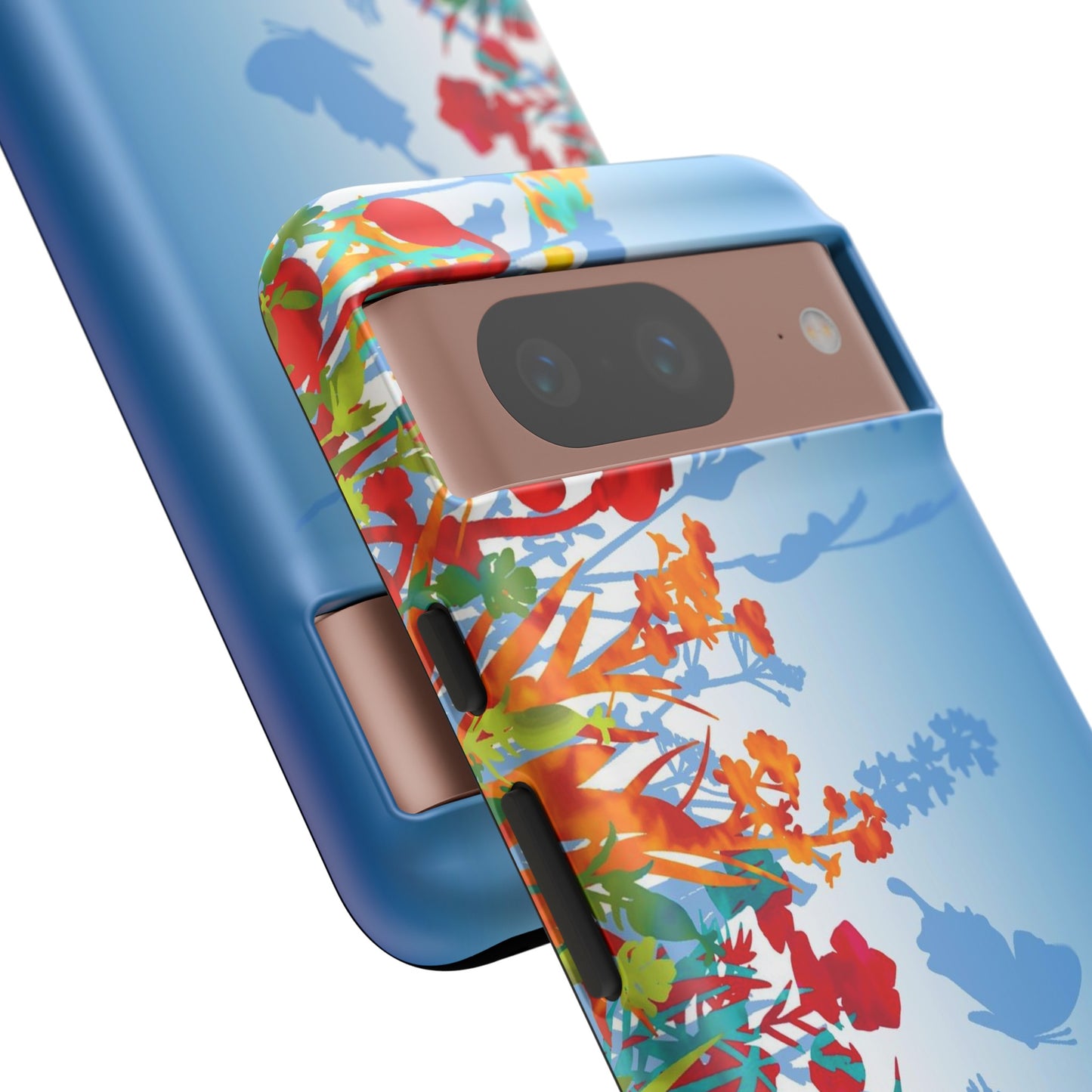 Android Google Pixel (Series) Tough Case-Phone Case:  Dreamscapes [Light Blue Border]