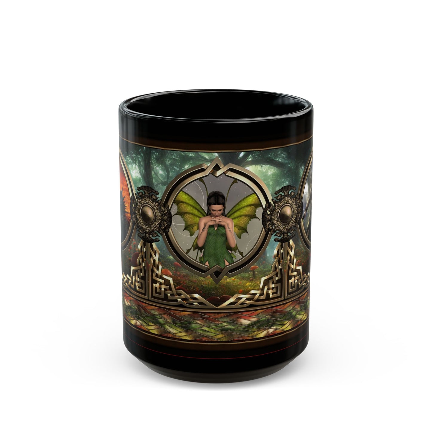 Black Mug-15oz:  "Journey" Panel