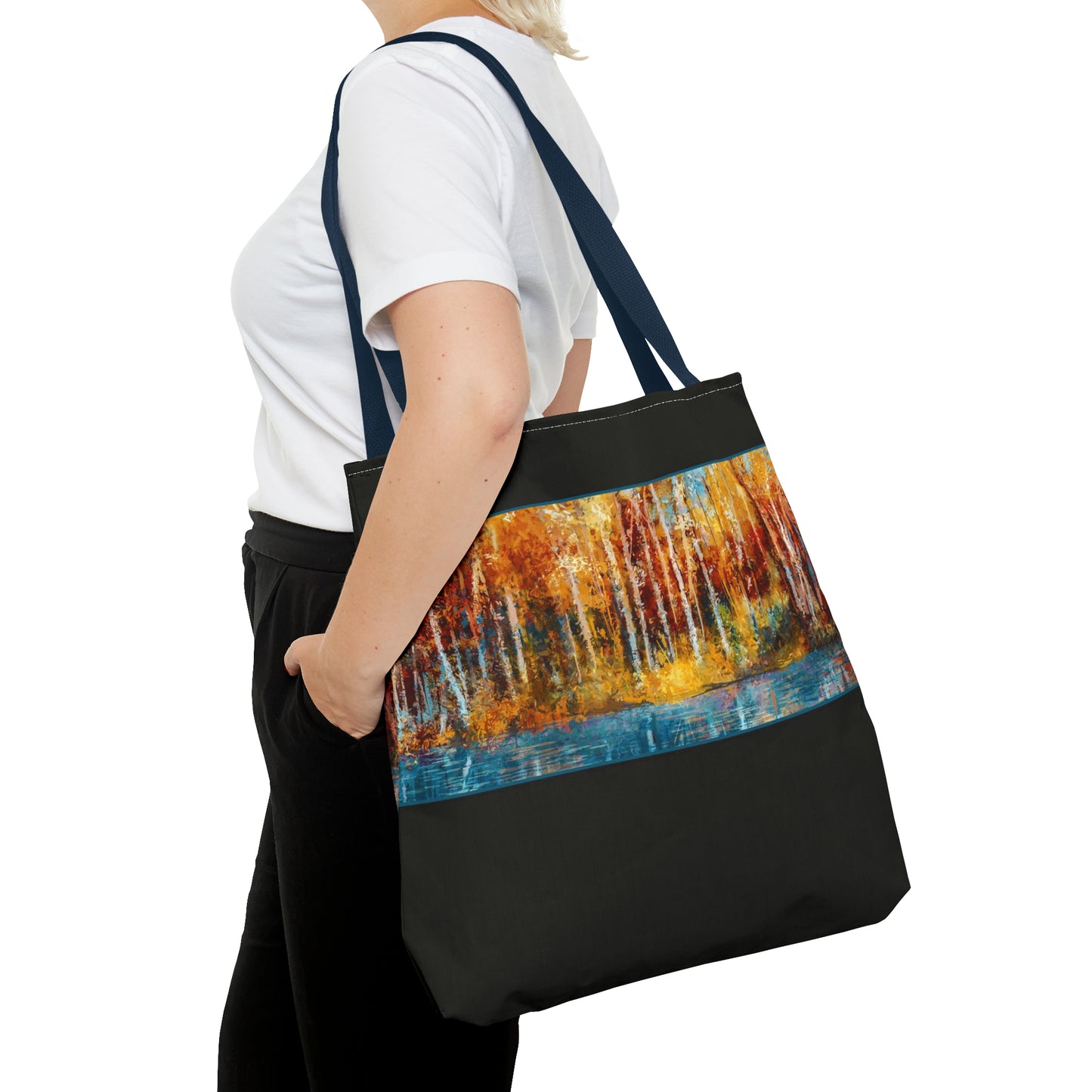 Tote Bag:  large-18x18;  "Year of Art" [Aspen Trees 1l]