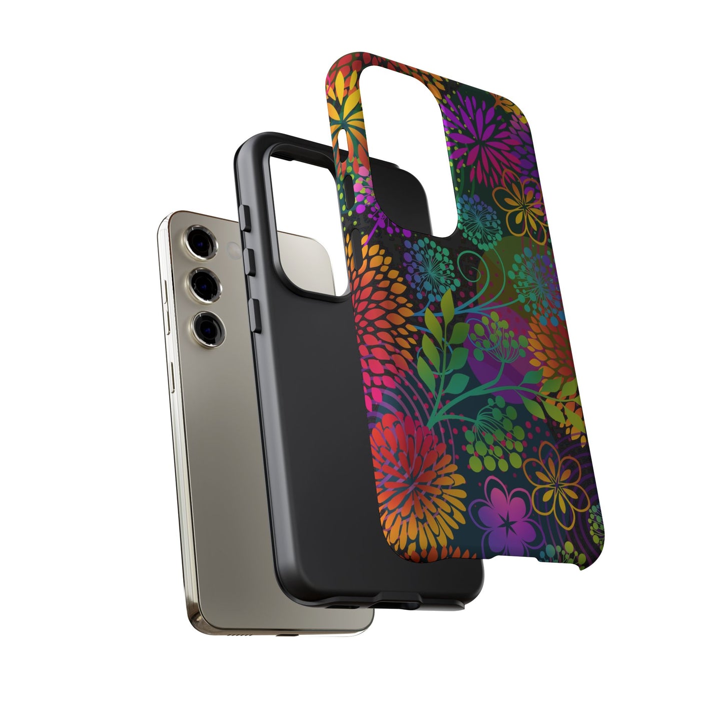 Samsung Galaxy S23 - Tough Case-Phone Case:  Unusual Garden [Bright Flowers]