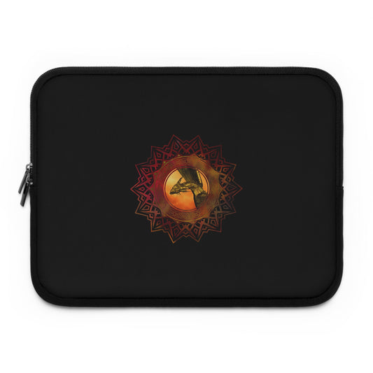 Mystic Mushroom Laptop Sleeve — Boho Fungi Mandala Protective Case