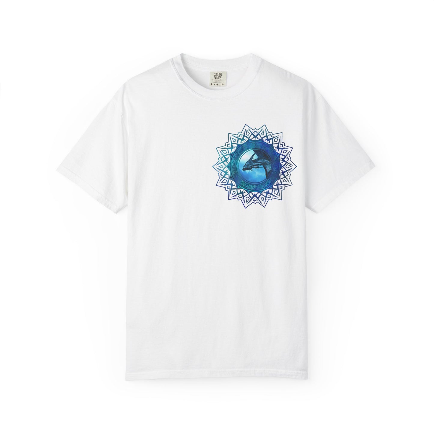 Unisex Heavy Cotton Tee:  "Dragons" [Blue Fury]