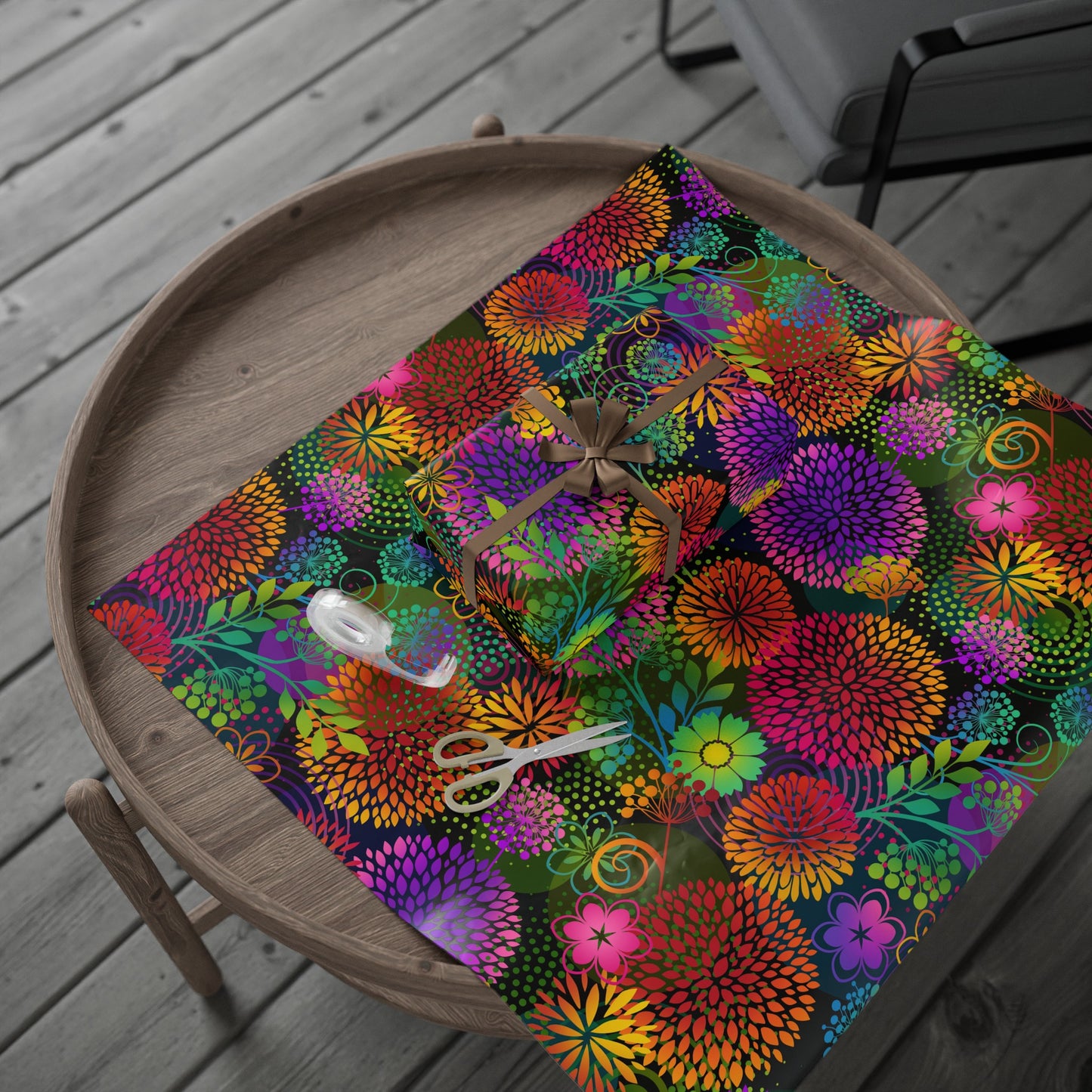 Wrapping Paper:  Unusual Garden [Bright Flowers]