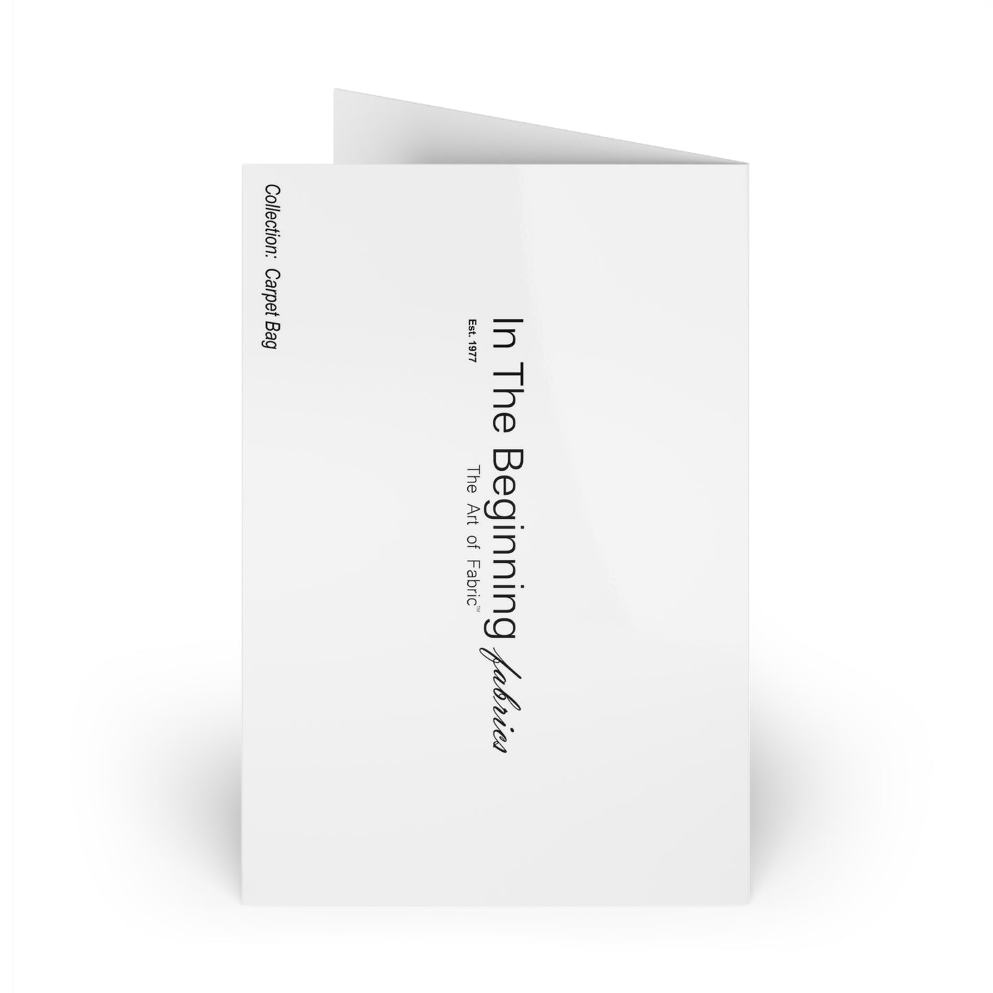 Greeting Cards:  Carpet Bag [Floral Border]