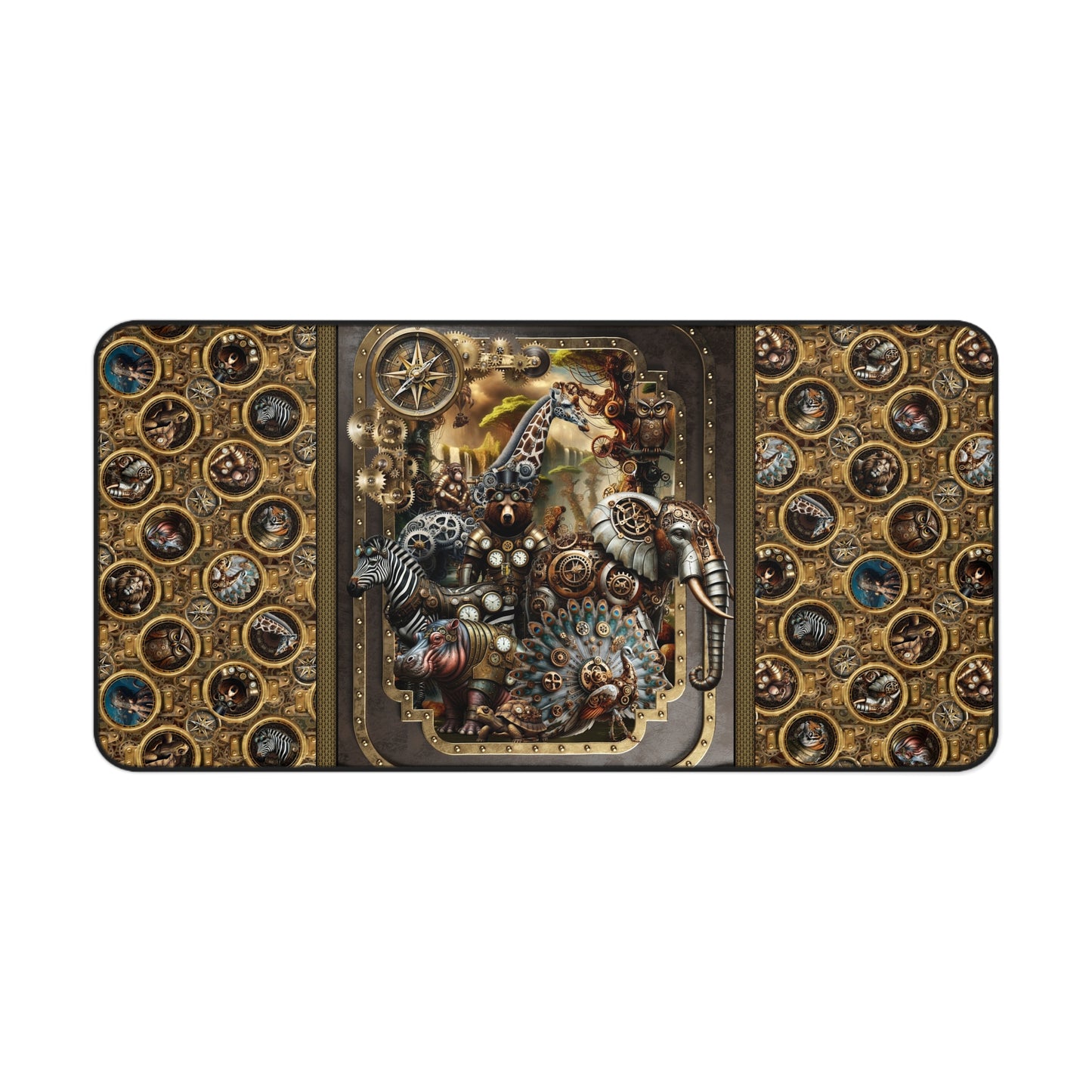 Desk Mat (23x13):  STEAMPUNK [Animals-Panel]