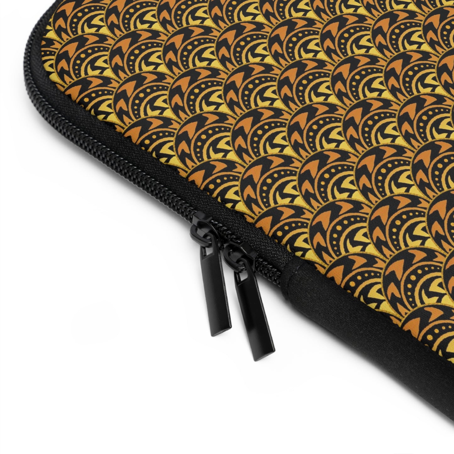 Laptop Sleeve :  Celestial [Gold/Black-Scallops]