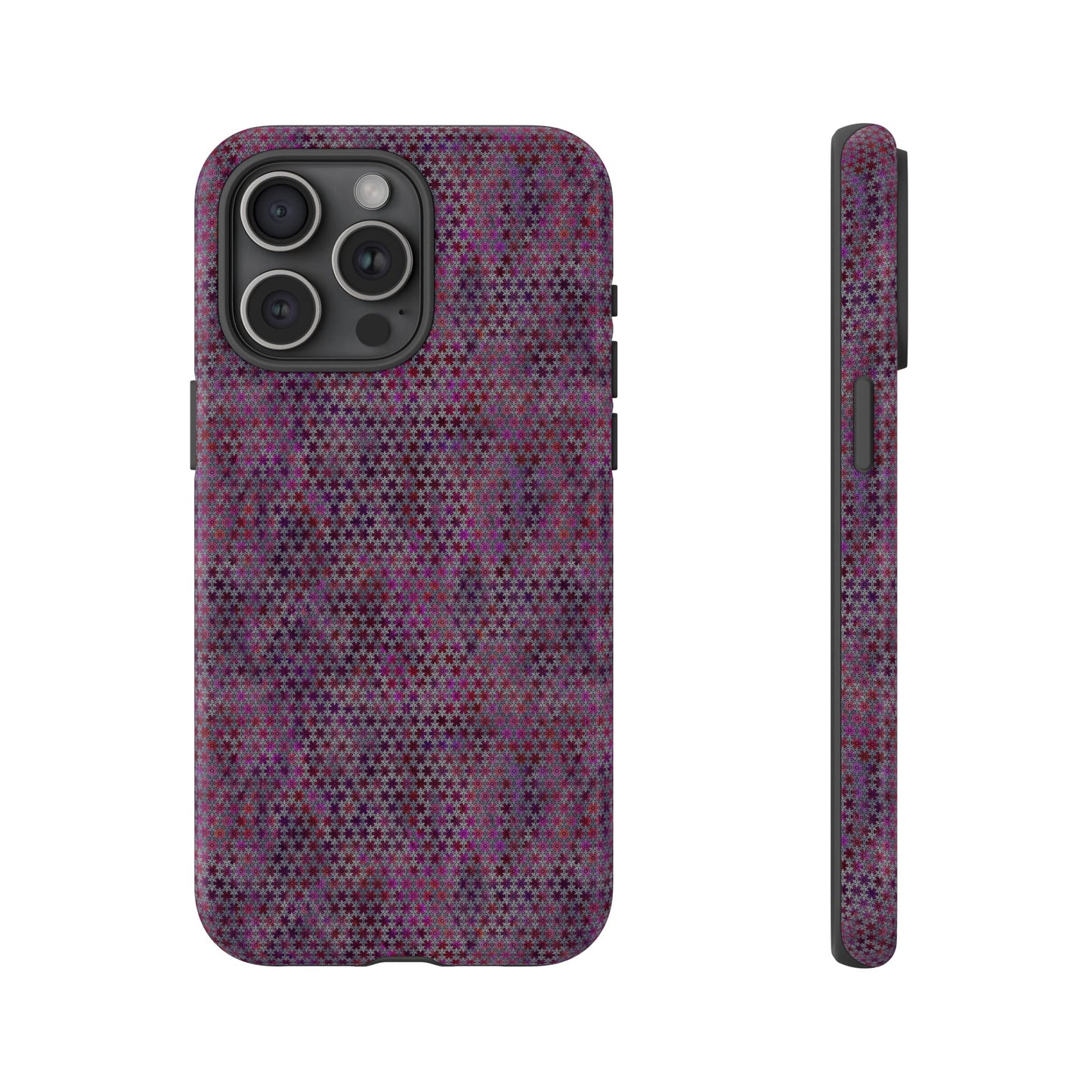 Apple I-Phone 15 (Series) Tough Case-Phone Case:  Sci-Fi [Purple Stars]