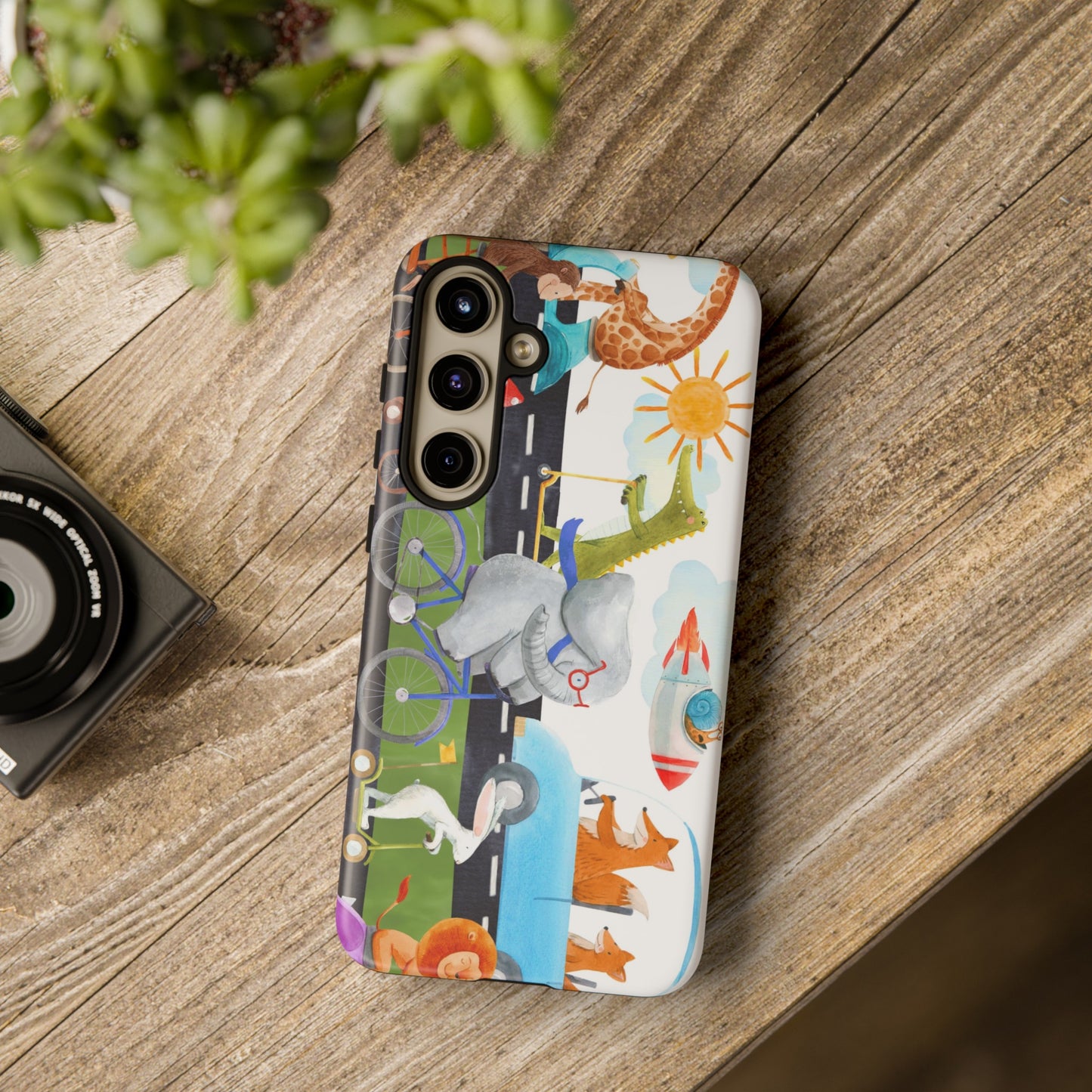 Samsung Galaxy Series Tough Case-Phone Case:  On The Go [Animals]