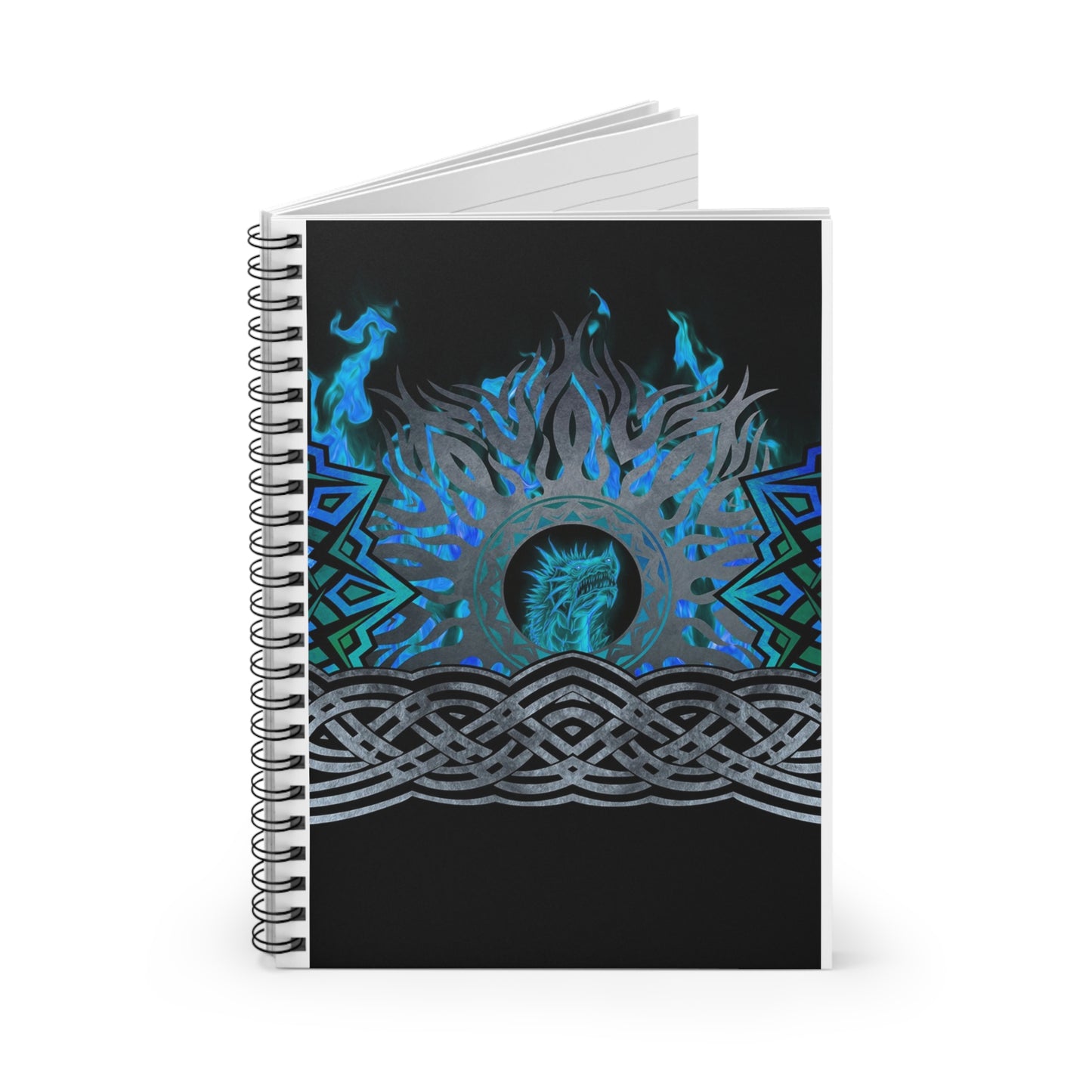 Spiral Bound Journal "Dragons" [Blue Fury]:  Original design  by In the Beginning Fabrics.