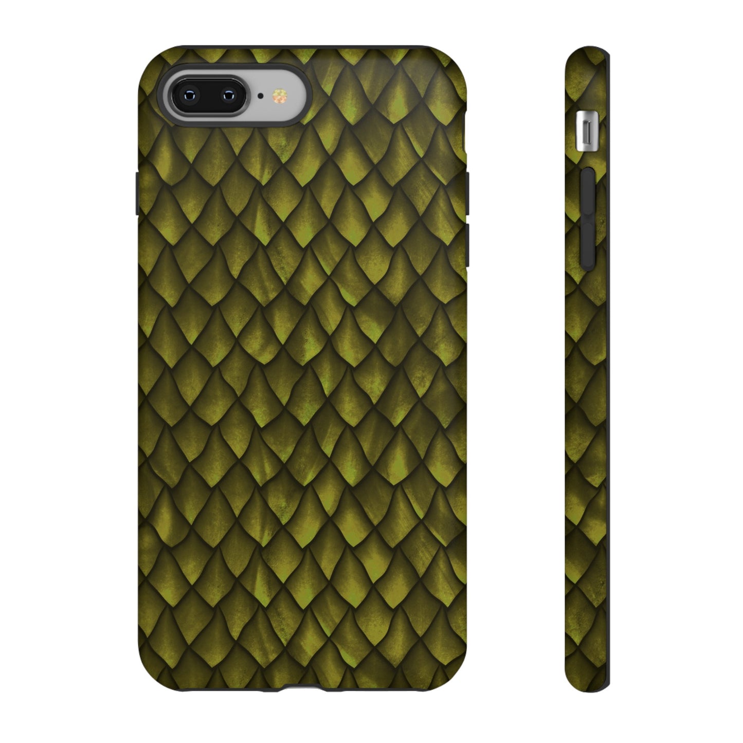 Apple I-Phone 8 (Series) Tough Case-Phone Case: Dragons [Green Scales]