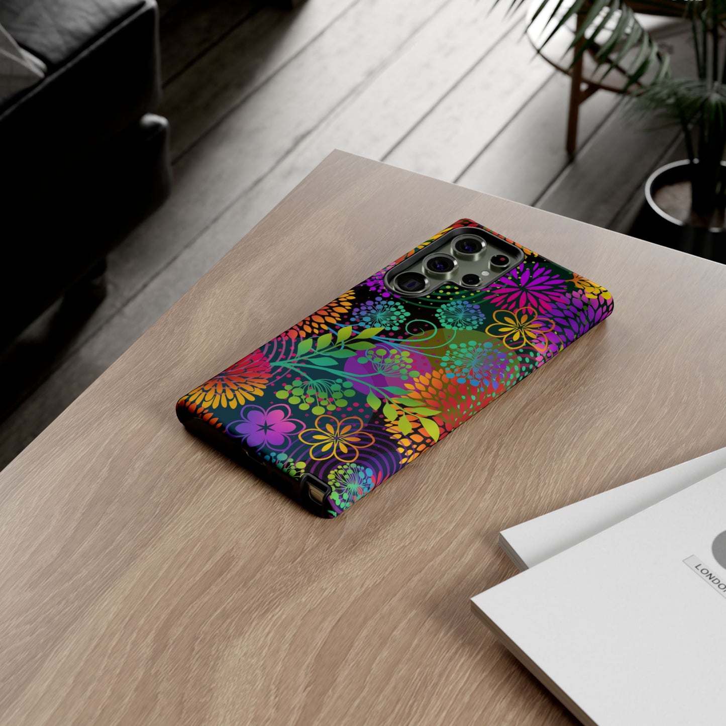 Samsung Galaxy S23 - Tough Case-Phone Case:  Unusual Garden [Bright Flowers]