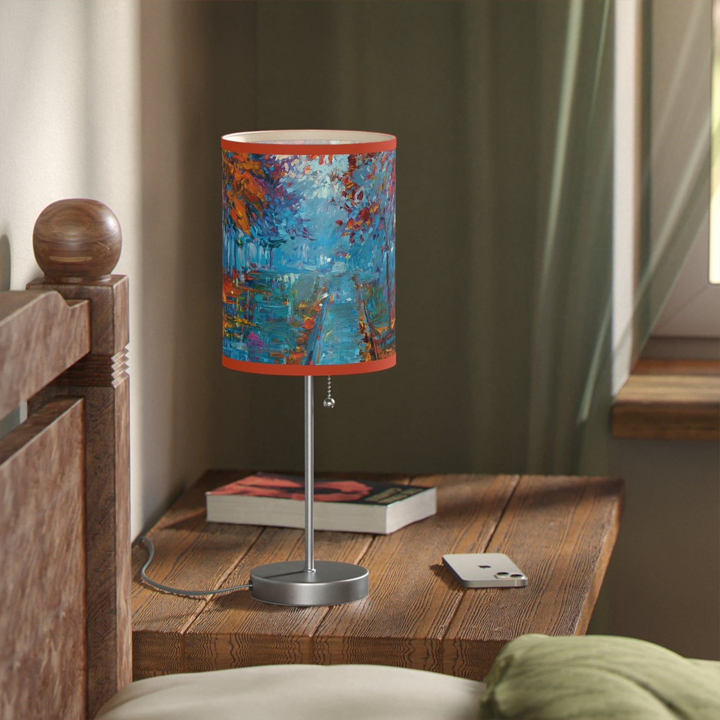 Table Lamp: Silver Base; Year of Art-Park Path