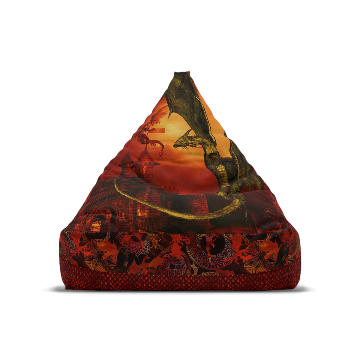 Bean Bag Cover:  Dragons [Red Fury]