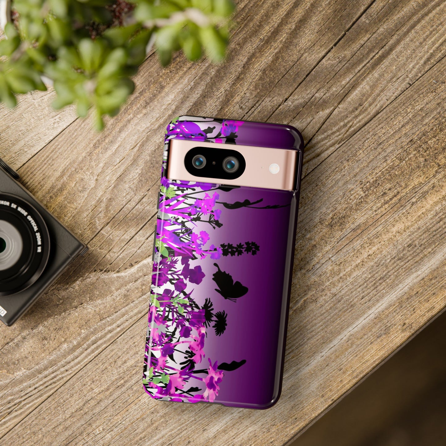 Android Google Pixel (Series) Tough Case-Phone Case:  Dreamscapes [Dark Purple Border]