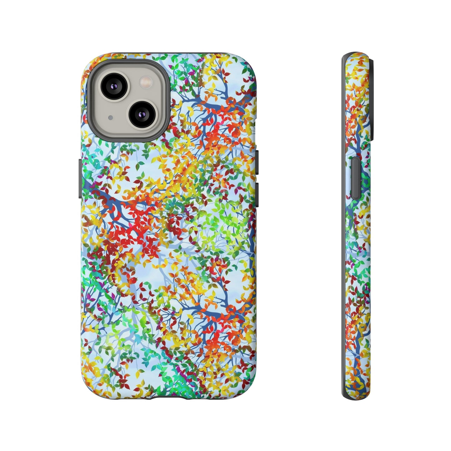 Apple I-Phone 14 (Series) Tough Case-Phone Case: Dreamscapes [Light Fall Leaves]