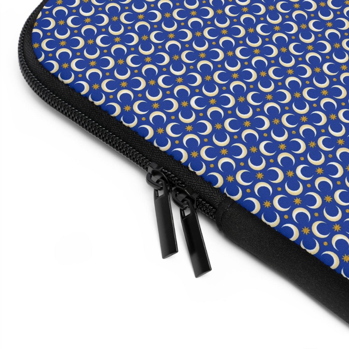 Laptop Sleeve:  Celestial [Blue Moons-Gold Stars]