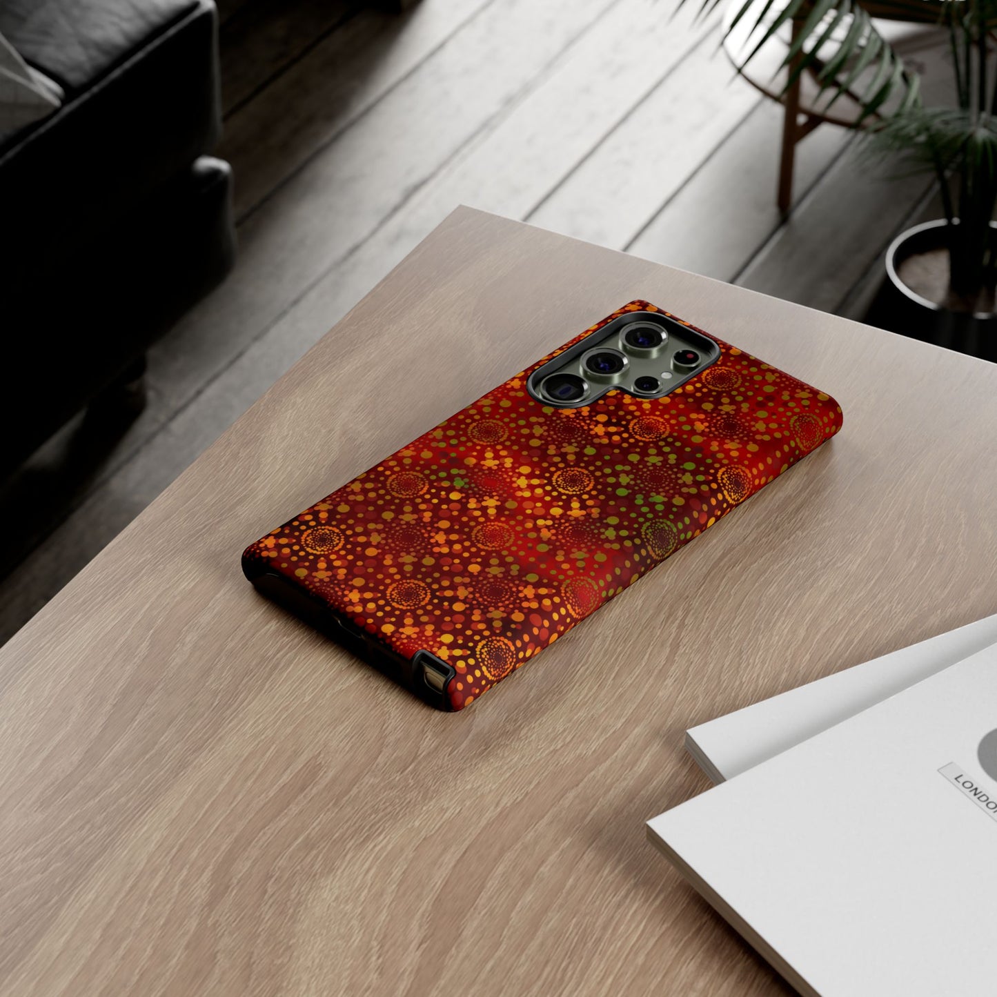 Samsung Galaxy S23 - Tough Phone Case: Dreamscapes [Red Kaleidoscope]