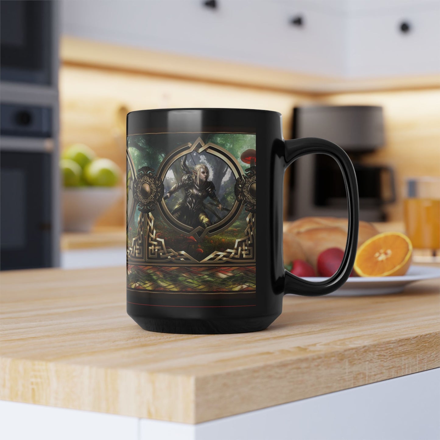 Black Mug-15oz:  "Journey" Panel
