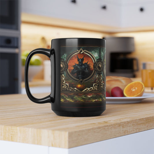 Black Mug-15oz:  "Journey" Panel