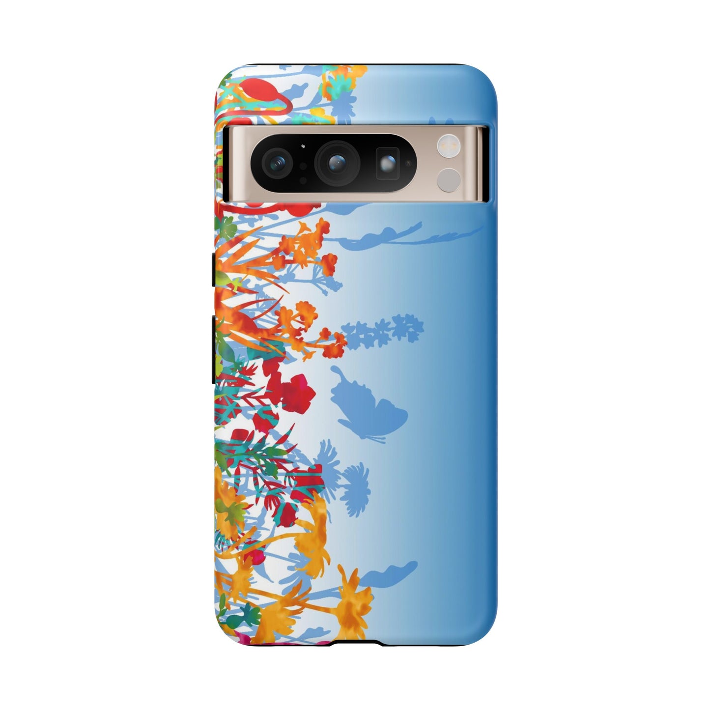 Android Google Pixel (Series) Tough Case-Phone Case:  Dreamscapes [Light Blue Border]