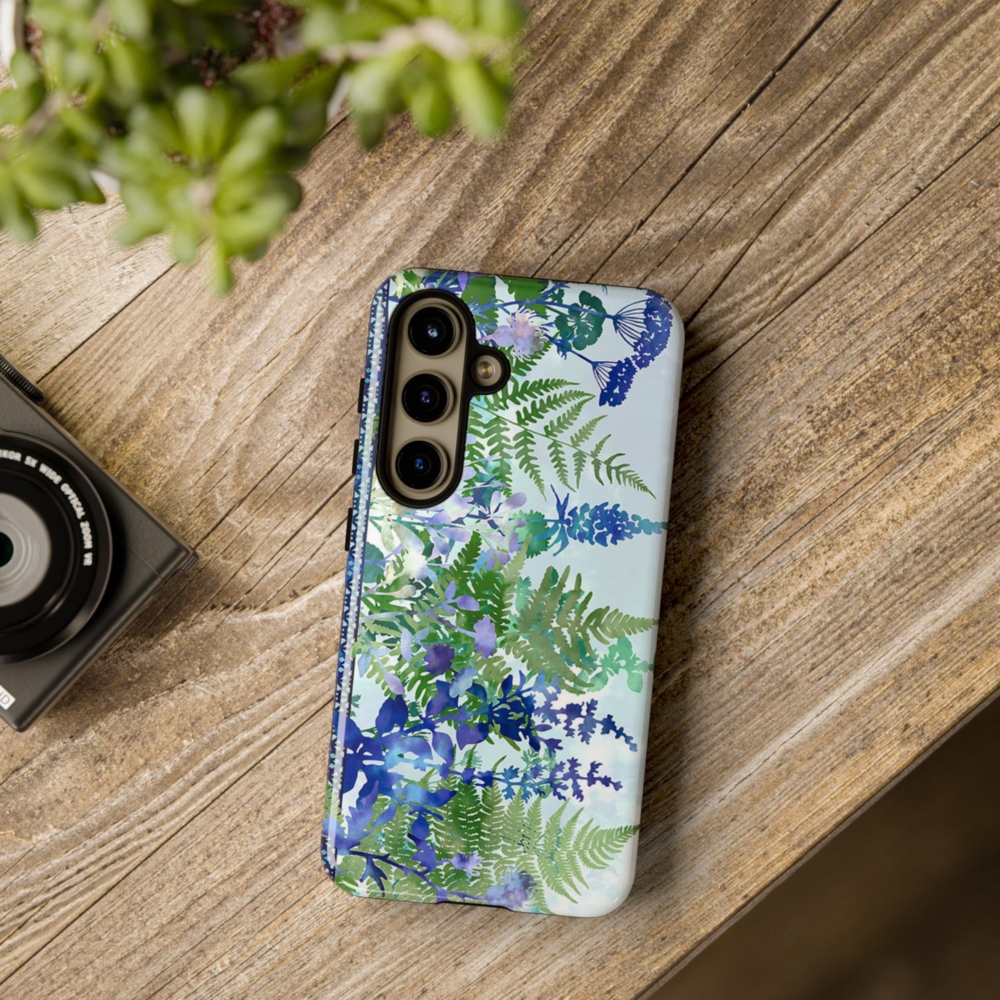 Samsung Galaxy Series Tough Case-Phone Case:  Haven [Flower Border]