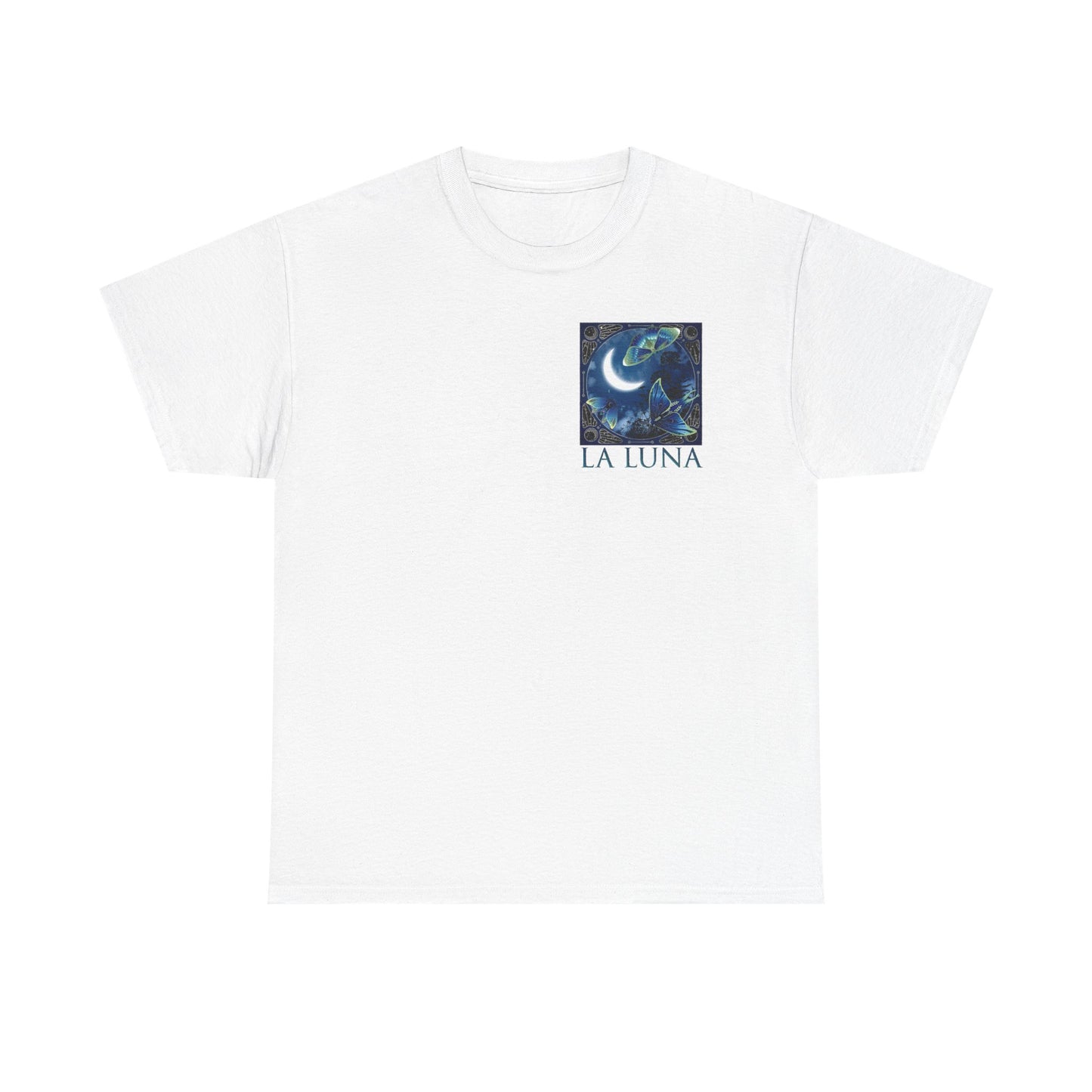 La Luna Moon Phases T-Shirt – Celestial Blue Lunar Graphic Tee