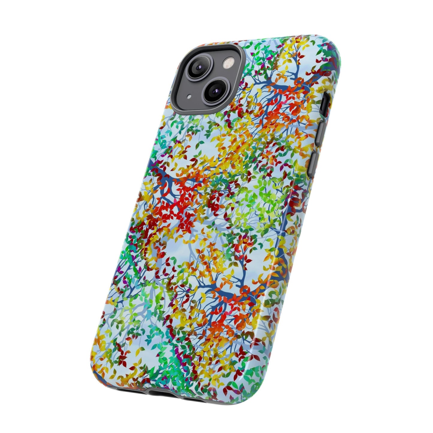 Apple I-Phone 14 (Series) Tough Case-Phone Case: Dreamscapes [Light Fall Leaves]