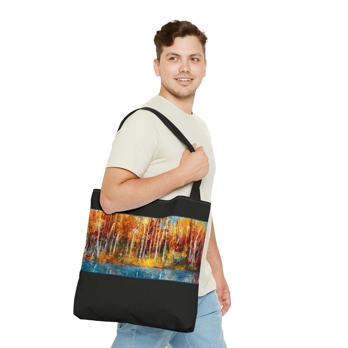Tote Bag:  large-18x18;  "Year of Art" [Aspen Trees 1l]