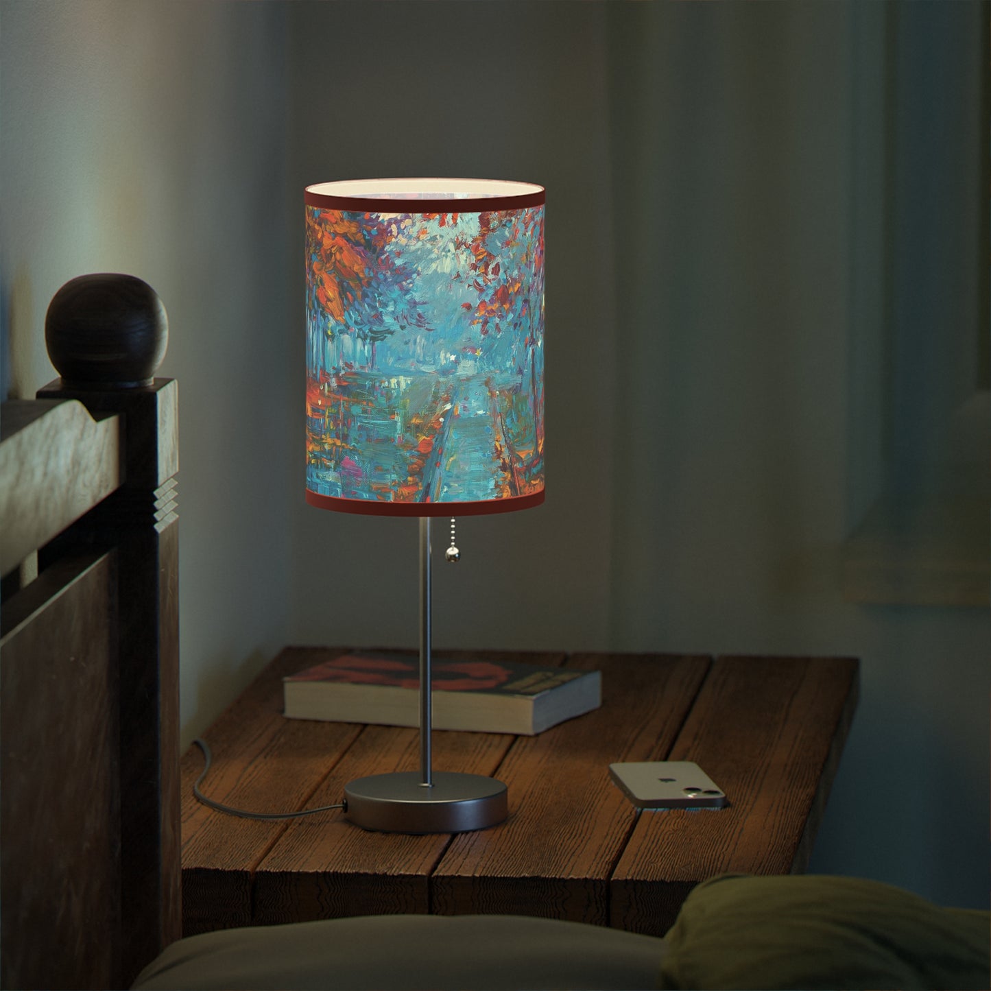 Table Lamp: Silver Base; Year of Art-Park Path