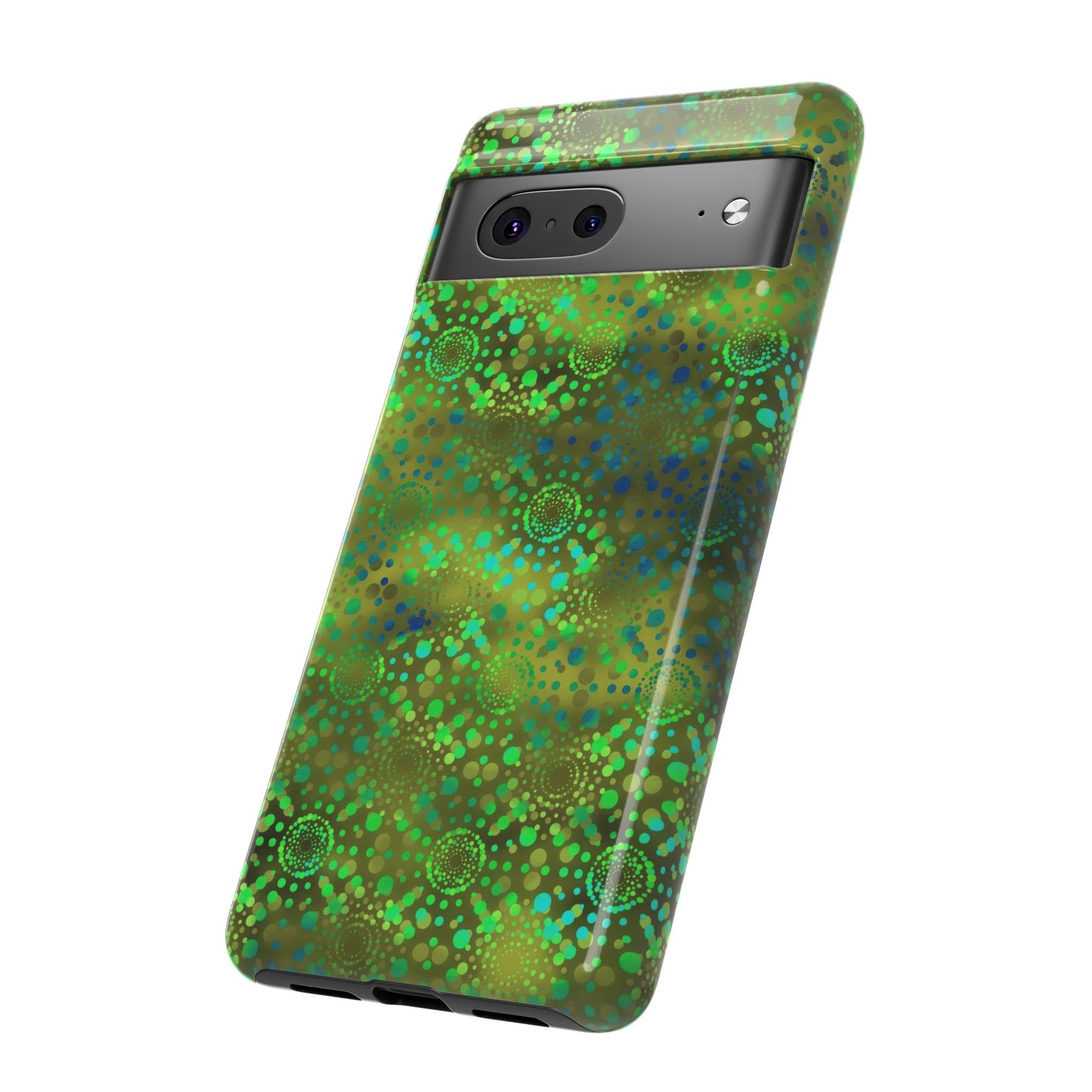 Google Pixel Tough Case-Phone Case: Dreamscapes [Green Kaleidoscope]