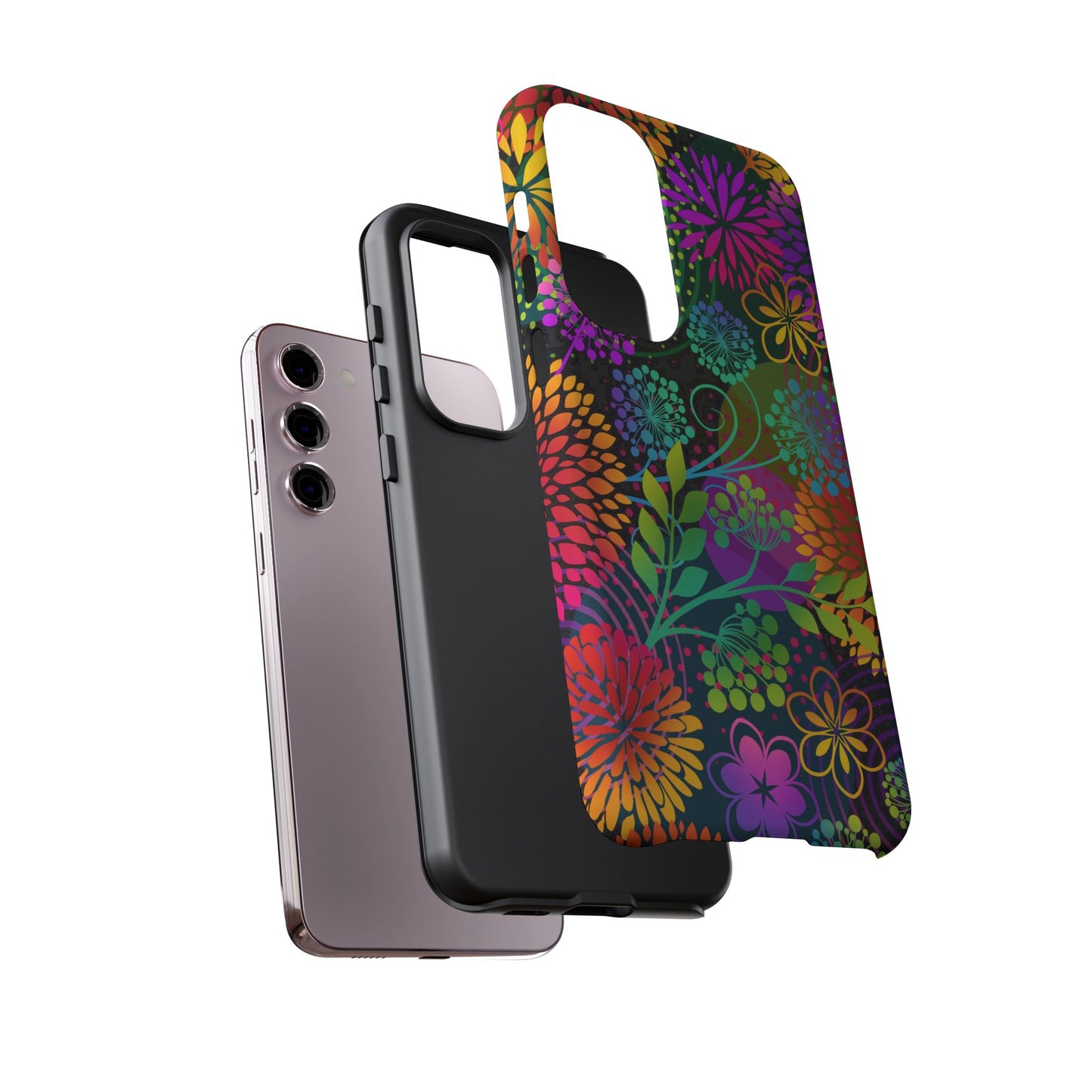 Samsung Galaxy S23 - Tough Case-Phone Case:  Unusual Garden [Bright Flowers]