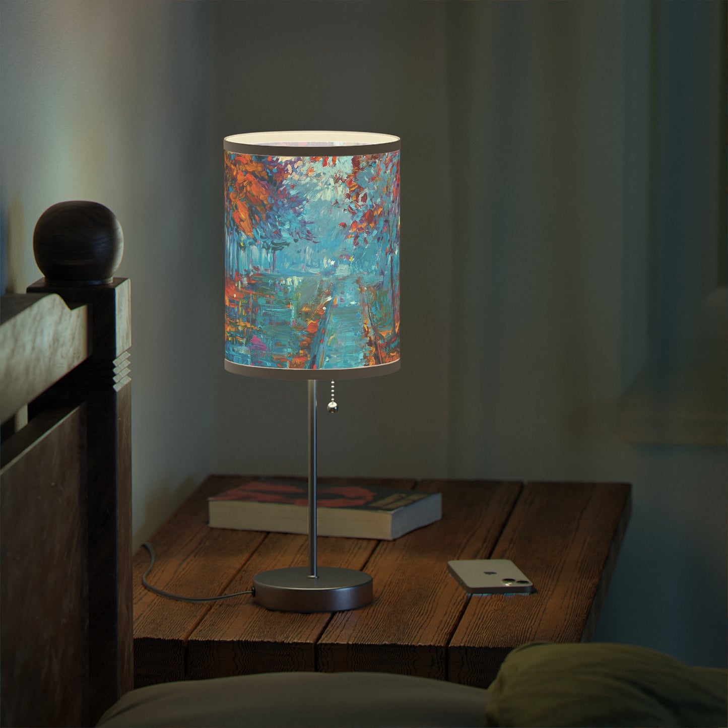 Table Lamp: Silver Base; Year of Art-Park Path