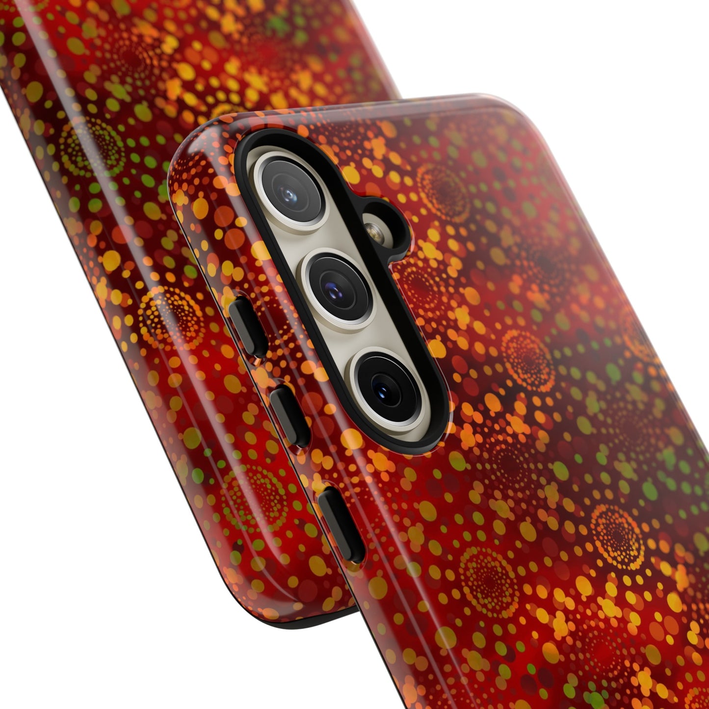 Samsung Galaxy Series Tough Case-Phone Case: Dreamscapes [Red Kaleidoscope]