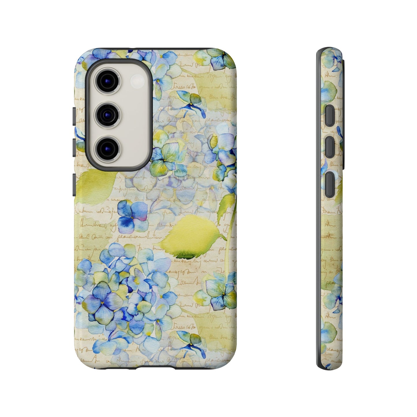 Samsung Galaxy S23 - Tough Case-Phone Case: Leah [Flowers w/Script]