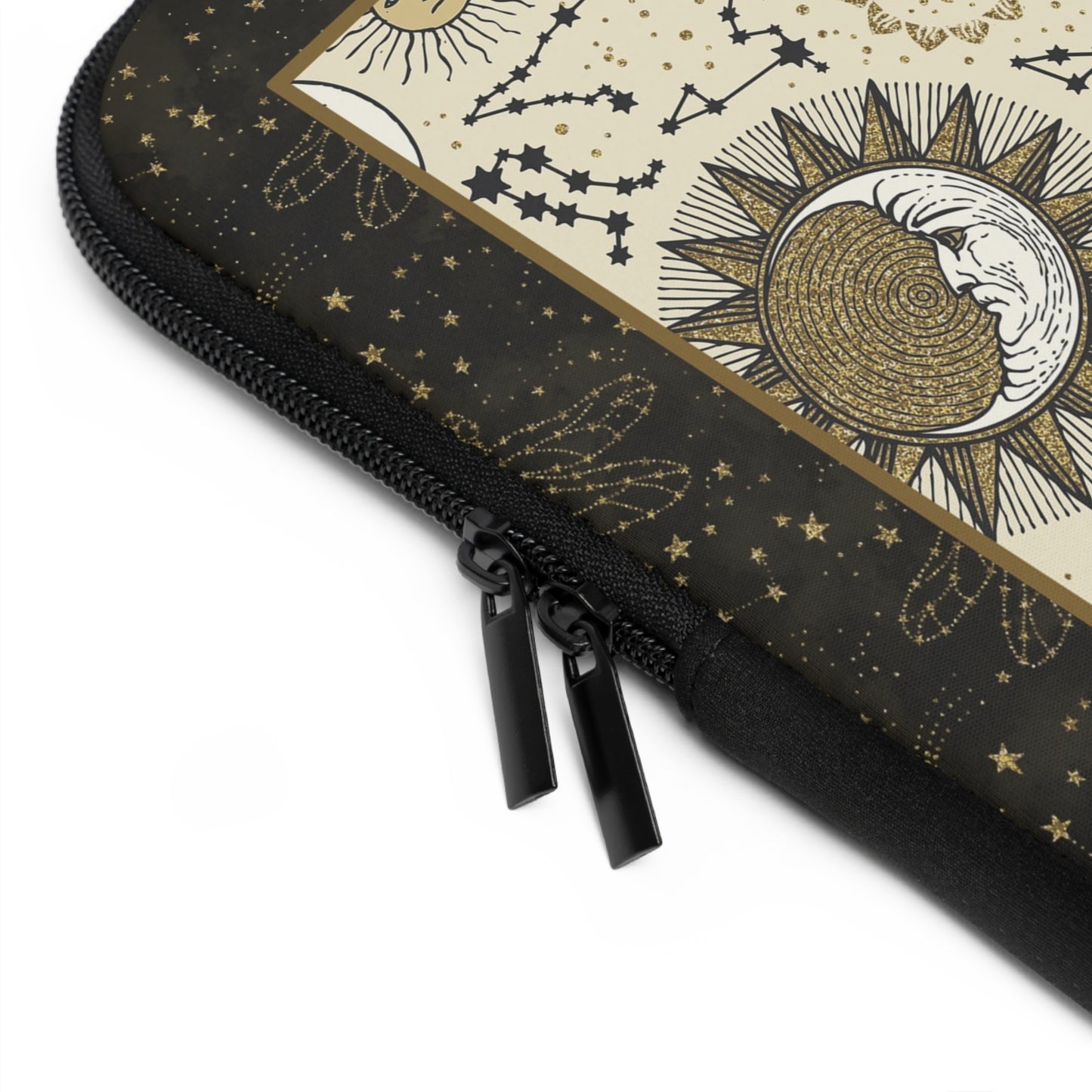 Laptop Sleeve:  [SUN-MOON-STARS]:  Dragonflies-Zodiac Panel