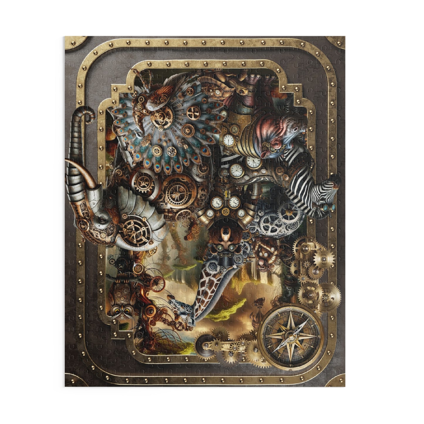 Jigsaw Puzzle (500 Pieces):  Steampunk [Animals-Panel]