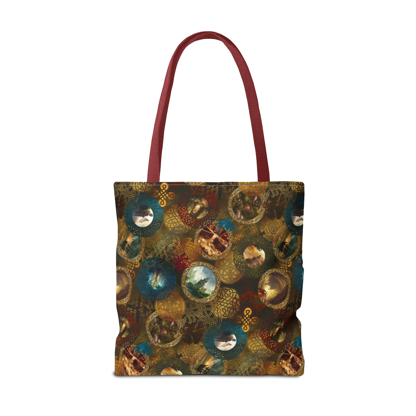 Tote Bag:  large-18x18;  "Legendary Journeys" [Circles Panel]