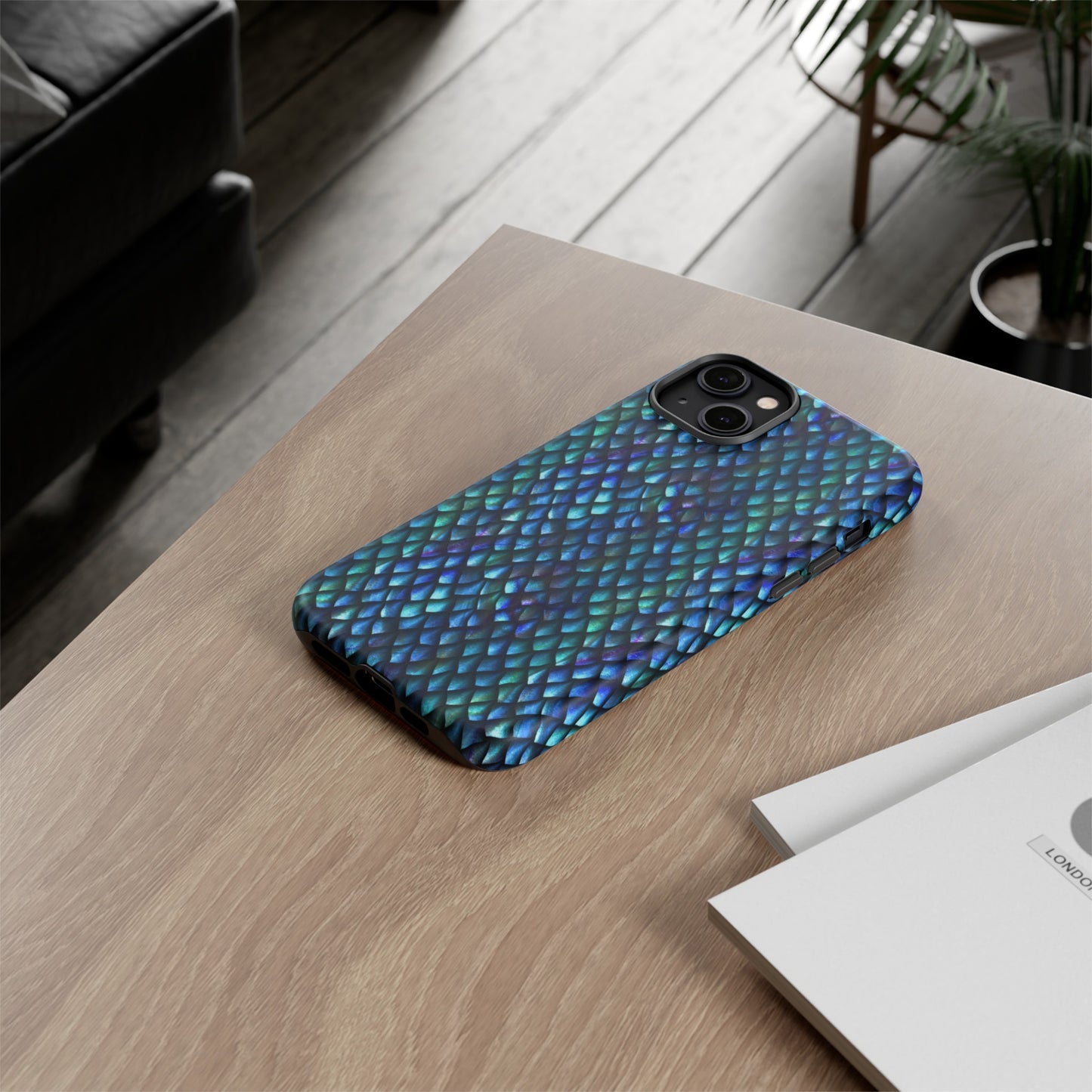 Apple I-Phone 14 (Series) Tough Case-Phone Case: Dragons [Luminescent scales]