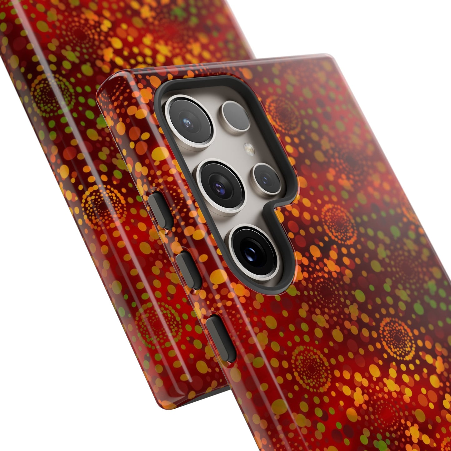 Samsung Galaxy Series Tough Case-Phone Case: Dreamscapes [Red Kaleidoscope]