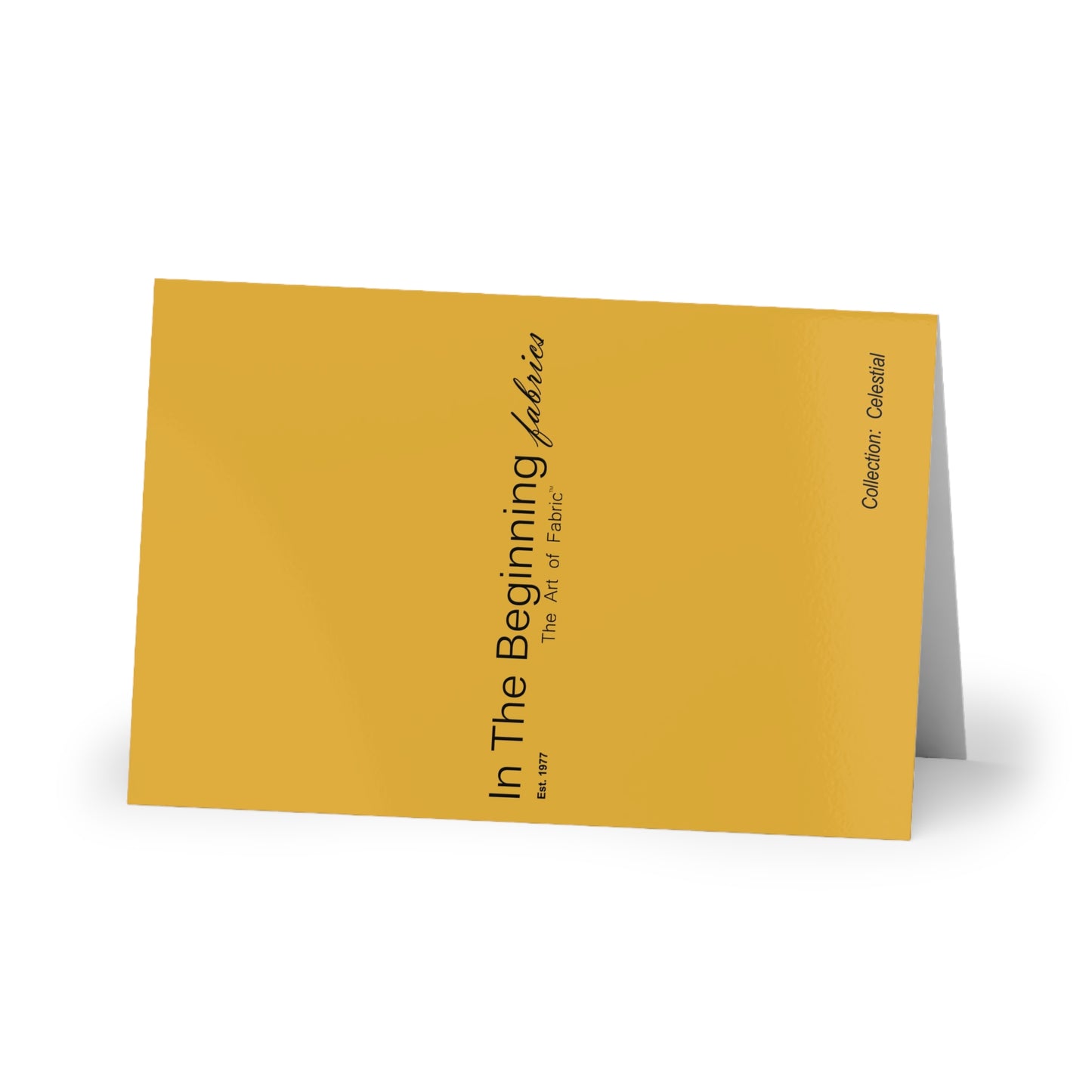 NOTE CARDS: CELSTIAL [STRIPES:  Orange/Gold]