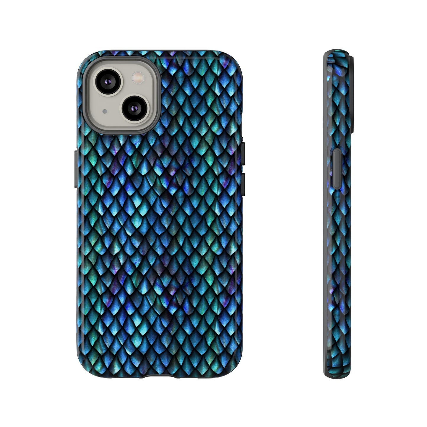 Apple I-Phone 14 (Series) Tough Case-Phone Case: Dragons [Luminescent scales]